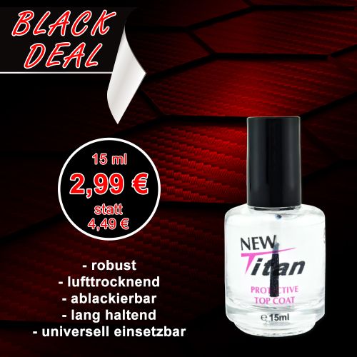 BLACK DEAL: NEW Titan Protective Top Coat 15ml